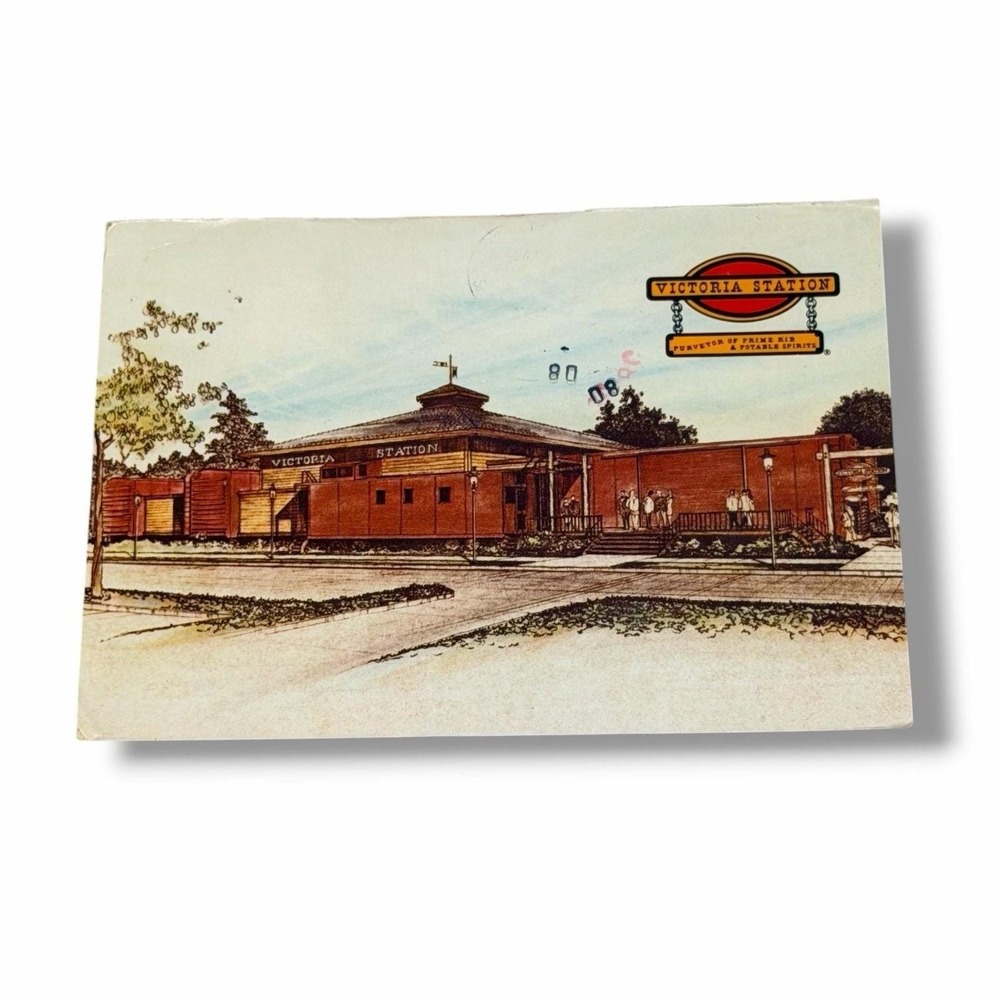 Postcard Victoria Station Restaurant Cincinnati Ohio c1987 4x6 Continental I243